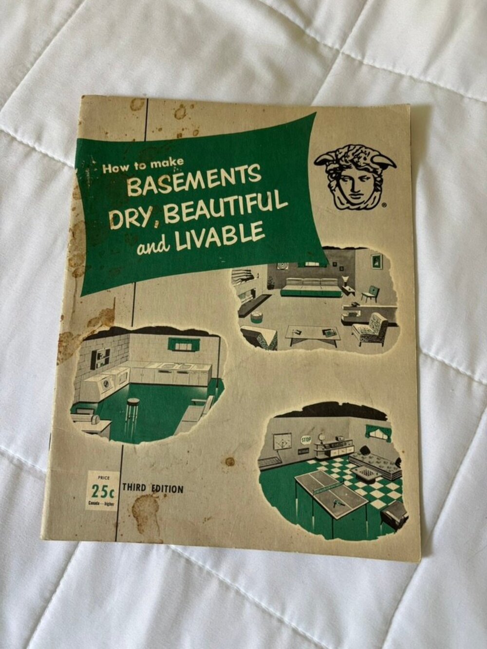 1953 "How to Make a Basement Dry, ..." MCM building instruction book